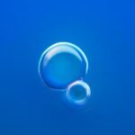 a light bulb on a blue background